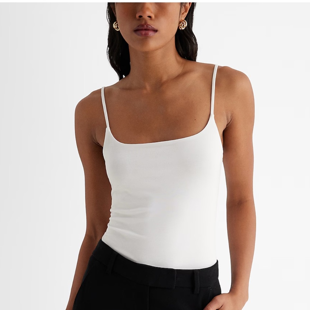 EUC Express New Modern Length Super Soft Cami-Cream/Off White Size L